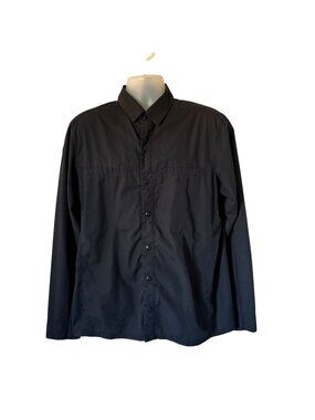 Triple Aught Design Shirt Mens Large Black Tactical Button Up Long Sleeve Casual
